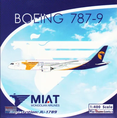 PHX11765 1:400 Phoenix Model Mongolian Airlines B787-9 Reg #JU-1789 (pre-painted/pre-built)