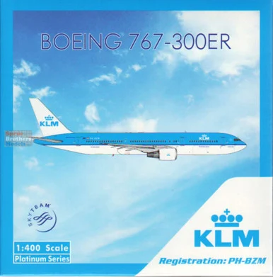 PHX11780 1:400 Phoenix Model KLM Boeing 767-300ER Reg #PH-BZM (pre-painted/pre-built)