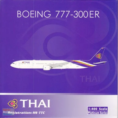 PHX11822 1:400 Phoenix Model Thai Airways B777-300ER Reg #HS-TTC (pre-painted/pre-built)