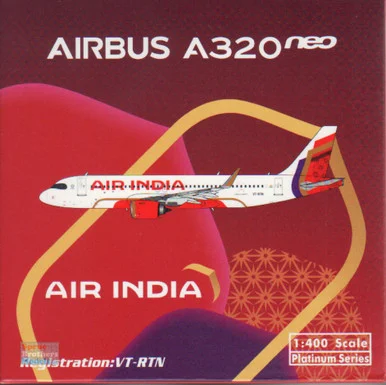 PHX11907 1:400 Phoenix Model Air India Airbus A320neo Reg #VT-RTN (pre-painted/pre-built)
