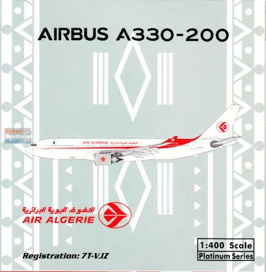 PHX11974 1:400 Phoenix Model Air Algerie A330-200 Reg #7T-VJZ (pre-painted/pre-built)