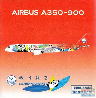 PHX1698 1:400 Phoenix Model Sichuan Airlines Airbus A350-900 "Pandas" (pre-painted/pre-built)