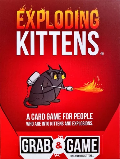 Exploding Kittens Games EKGIMP8 Exploding Kittens: Grab & Game