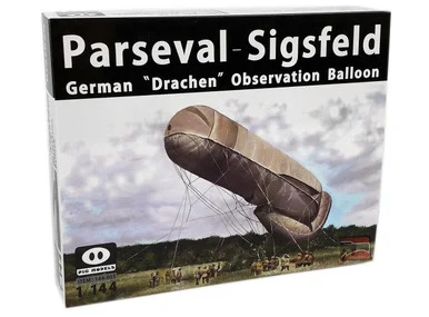 1/144 Pig Models Parseval - Sigsfeld German Drachen Observation Balloon Plastic Model Kit