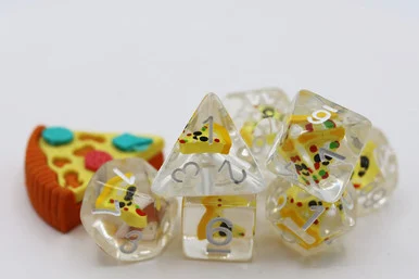 Foam Brain Games 2283 Pizza RPG Dice Set - FoamBrain