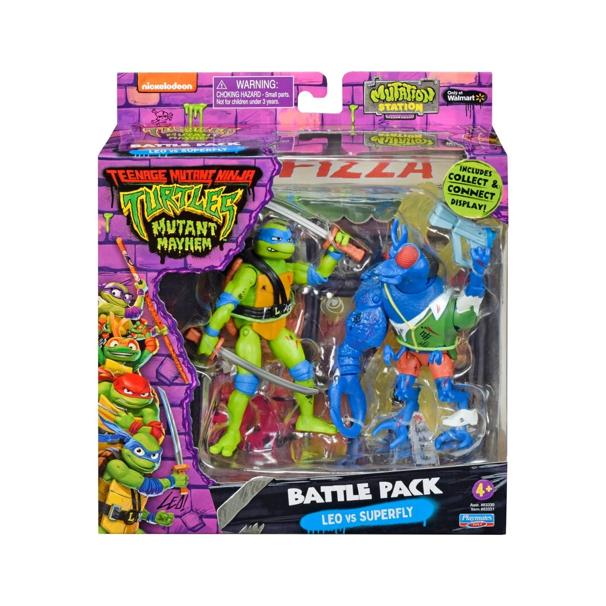 Ninja Turtles - Leonardo vs. Ninja Turtles figures Super Fly 11 cm Figurine