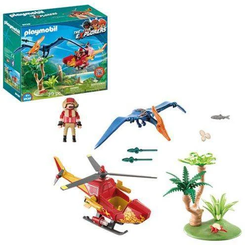 Playmobil 9430 Adventure Copter with Pterodactyl