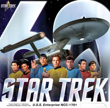 1/350 Polar Lights Star Trek TOS USS Enterprise 60th Anniversary - PREORDER