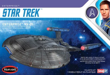 1/1000 Polar Lights Star Trek NX-01 Enterprise (Snap) 2T Plastic Model Kit