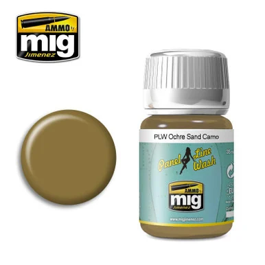 AMM1622- Panel Line Wash: Ochre for Sand Camo