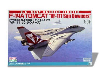 1/48 Platz USN F-14A TOMCAT VF-111 Sundowners