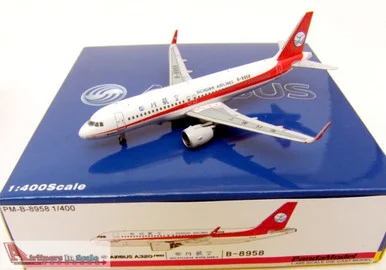 PND4015 1:400 PandaModel Sichuan Airlines Airbus A320neo Reg #B-8958 (pre-painted/pre-built)