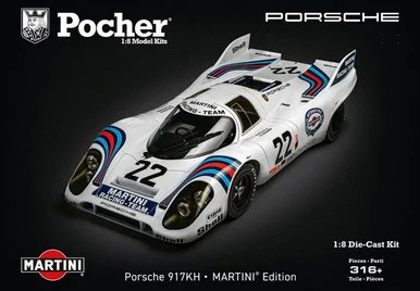 1/8 Pocher Porsche 917KH – Martini Edition Model Kit