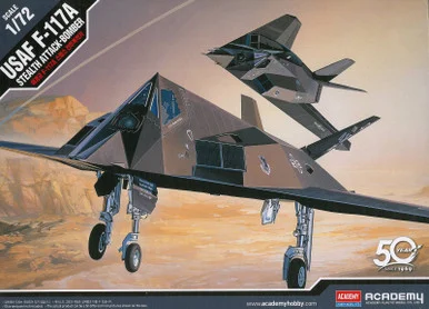 Academy Models 12475 F-117A Stealth Fighter Bomber 1/72 Scale Model Kit