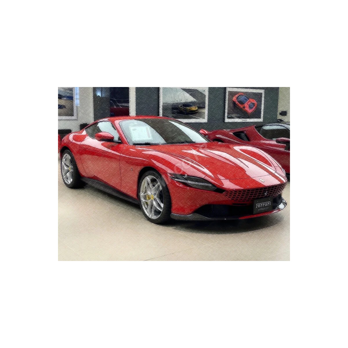 Ferrari roma 2019 red "rosso corsa 322" (premium box - hardcase) Die cast