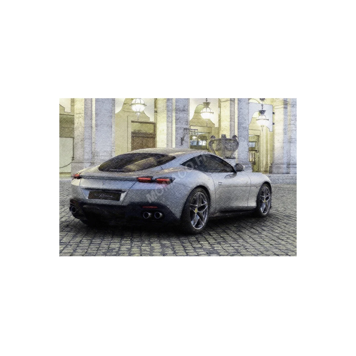 Ferrari roma 2019 gray "grigio titanio" (premium box - hardcase) Die cast