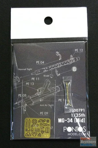 PON35007P1 1:35 Pontos Model MG-34 Mid #PM35007P1