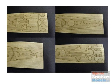 PONWD35012 1:350 Pontos Model Wood Deck - DKM Scharnhorst Type 1 (DRA kit) #35012WD1