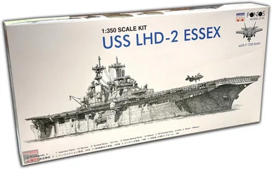 1/350 Pontos Model USS Essex LHD-2 DELUXE Plastic Model Kit