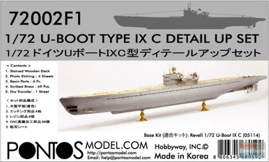 PONF72002 1:72 Pontos Model Detail Up Set - U-Boat Type IX C (REV kit)