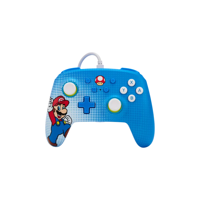Switch - Enhanced Wired Controller With Paddle - Nintendo - Mario Pop Art
