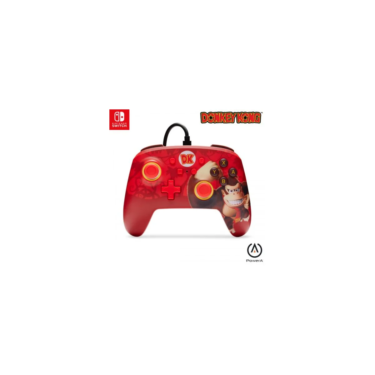 SWITCH - Improved Wired Controller With Paddle - Mario - Donkey Kong Flex