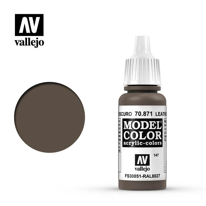 147 - Dark brown leather - FS 30051 - RAL 8027 Paint