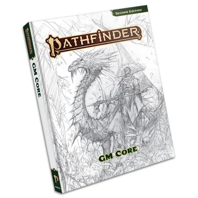 Paizo 12002SK Pathfinder 2E: GM Core Sketch Cover - Pazio