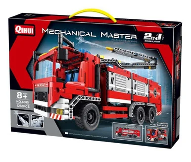 Qihui 6805 Tech Bricks R/C Fire Truck Kit (2 in 1)