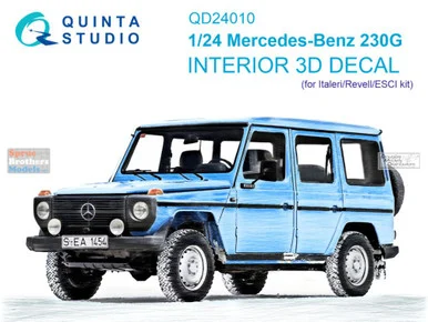 QTSQD24010 1:24 Quinta Studio Interior 3D Decal - Mercedes-Benz 230G (ITA/REV/ESC kit)