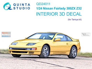QTSQD24011 1:24 Quinta Studio Interior 3D Decal - Nissan Fairlady 300ZX Z32 (TAM kit)