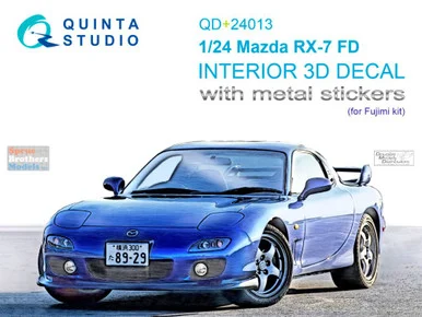 QTSQD24013R 1:24 Quinta Studio 3D Decal - Maxda RX-7 FD (FUJ kit)