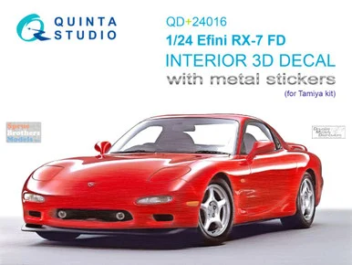 QTSQD24016R 1:24 Quinta Studio 3D Decal - Efini RX-7 FD (TAM kit)