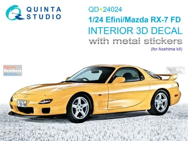 QTSQD24024R 1:24 Quinta Studio 3D Decal - Efini/Mazda RX-7 FD (AOS kit)