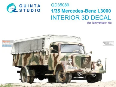 QTSQD35089 1:35 Quinta Studio Interior 3D Decal - Mercedes-Benz L3000 (TAM/ITA kit)