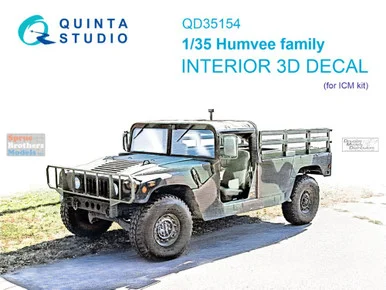 QTSQD35154 1:35 Quinta Studio 3D Decal - Humvee Family (ICM kit)