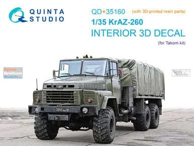 QTSQD35160R 1:35 Quinta Studio 3D Decal - KrAZ-260 + Resin (TAK kit)