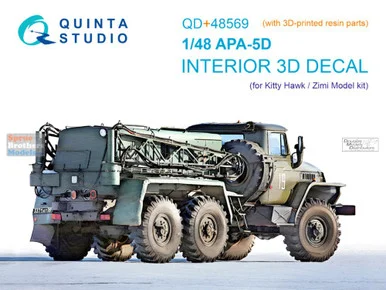 QTSQD48569R 1:48 Quinta Studio 3D Decal + Resin - APA-5D (ZIM/KTH kit)