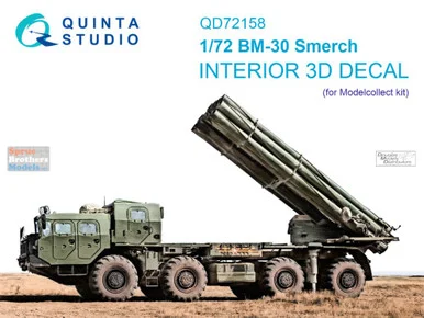 QTSQD72158 1:72 Quinta Studio Interior 3D Decal - BM-30 Smerch (MOC kit)