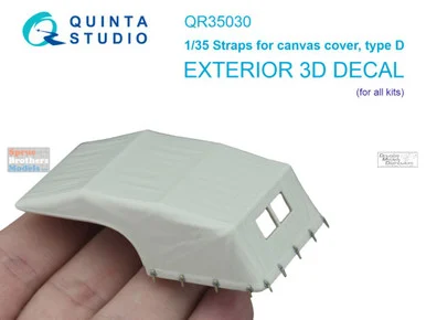 QTSQR35030 1:35 Quinta Studio 3D Decal - Straps for Canvas Cover Type D