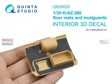 QTSQR35035 1:35 Quinta Studio 3D Decal - KrAZ-260 Floor Mats & Mudguards (HBS kit)