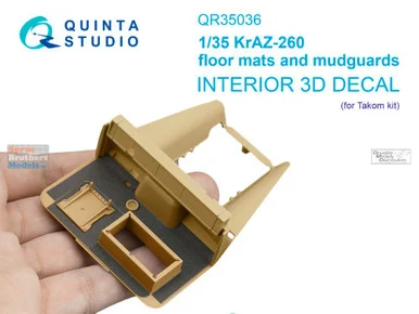 QTSQR35036 1:35 Quinta Studio 3D Decal - KrAZ-260 Floor Mats & Mudguards (TAK kit)