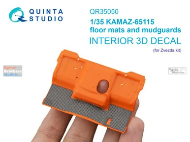 QTSQR35050 1:35 Quinta Studio 3D Decal - KAMAZ-65115 Floor Mats & Mudguards (ZVE kit)
