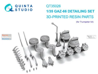 QTSQT35026 1:35 Quinta Studio GAZ-66 Detail Set (TRP kit)