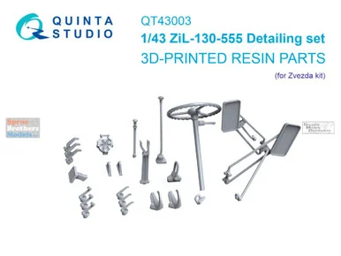 QTSQT43003 1:43 Quinta Studio ZIL-130-555 Detail Set (ZVE kit)