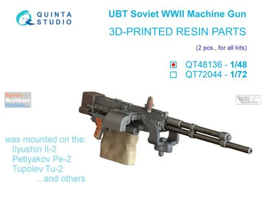 QTSQT48136 1:48 Quinta Studio UBT Soviet WW2 Machine Gun Set