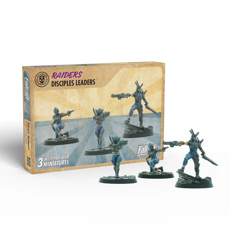Modiphius Fallout: Wasteland Warfare – Raiders Disciples Leaders, 32mm Scale Miniatures