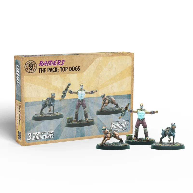 Modiphius Fallout: Wasteland Warfare – Raiders The Pack: Top Dogs, 32mm Scale Miniatures