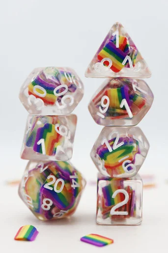 Foam Brain Games 2285 Rainbow Flag Dice Set - FoamBrain