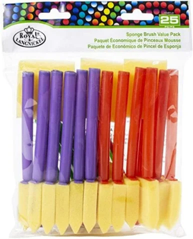 Royal & Langnickel 8935: Assorted Sponge Brushes 25Pc